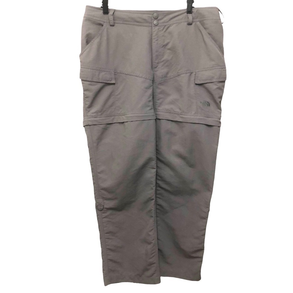 North Face T150 T550 Convertible Athletic Pants Gray‎ Zip Snap Plus Size 16